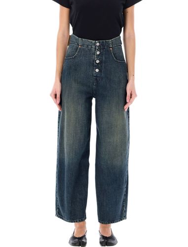 MM6 Maison Margiela Wide Leg Jeans - MM6 Maison Margiela - Modalova