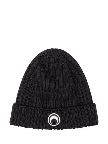 Marine Serre Beanie With Logo - Marine Serre - Modalova