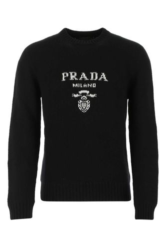 Prada Black Wool Blend Sweater - Prada - Modalova