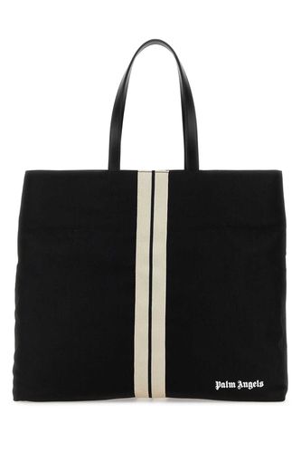 Black Canvas Shopping Bag - Palm Angels - Modalova