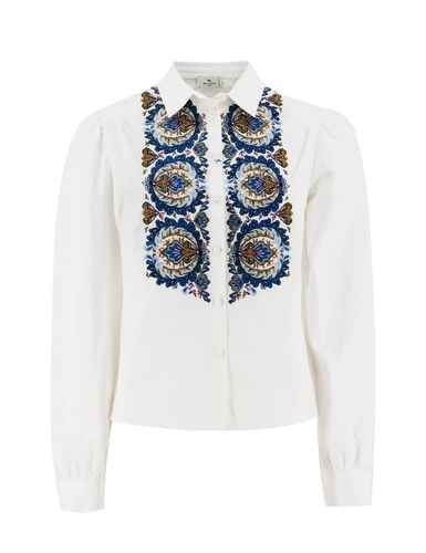 Etro Embroidered Cotton Shirt - Etro - Modalova