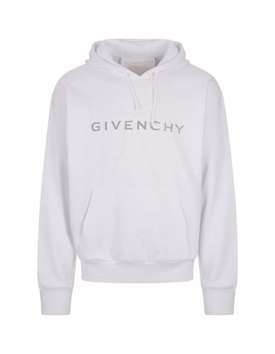 White Givenchy Hoodie With Print - Givenchy - Modalova