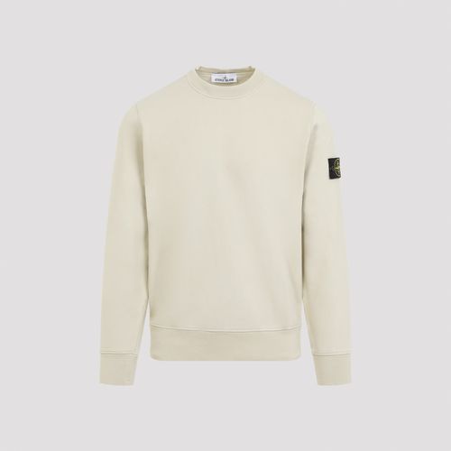 Cream Cotton Sweatshirt - Stone Island - Modalova