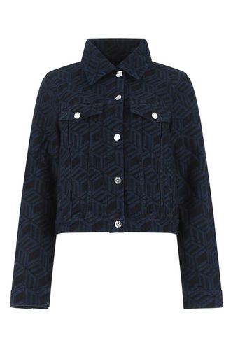 Embroidered Stretch Denim Jacket - MCM - Modalova