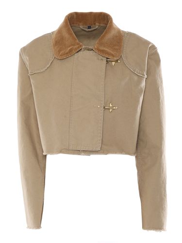 Fay Beige Cropped Jacket - Fay - Modalova