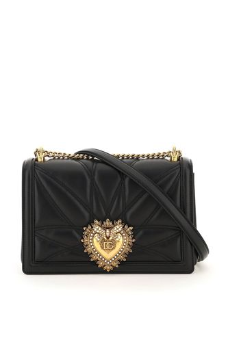 Large Devotion Bag In Quilted Nappa Leather - Dolce & Gabbana - Modalova