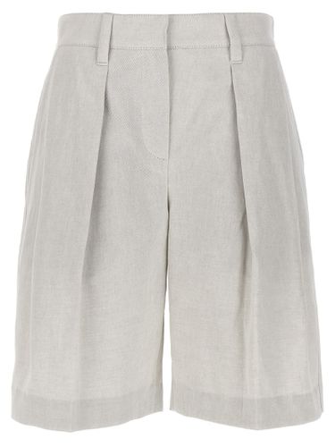 Pleated Bermuda Shorts - Brunello Cucinelli - Modalova