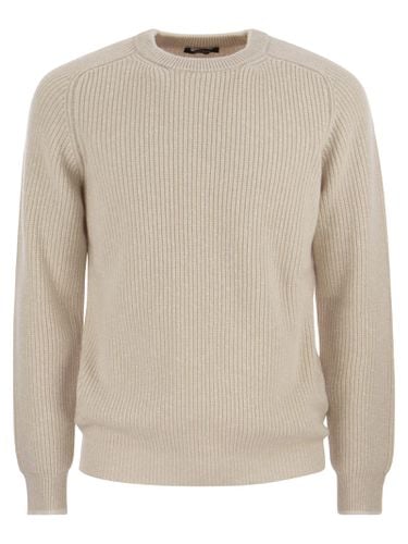Crew-neck Sweater In Wool And Cashmere - Peserico - Modalova