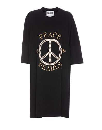 Moschino Peace & Pearls Dress - Moschino - Modalova