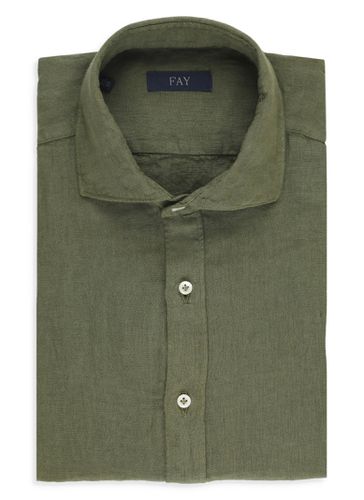 Fay Linen Shirt - Fay - Modalova