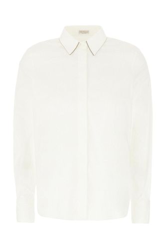 Monili Chain Detailed Long-sleeved Shirt - Brunello Cucinelli - Modalova