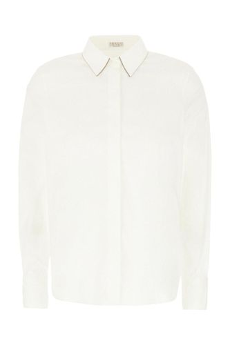 Monili Chain Detailed Long-sleeved Shirt - Brunello Cucinelli - Modalova