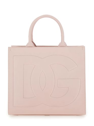 Dg Daily Handbag With Dg Embroidery In Smooth Leather Woman - Dolce & Gabbana - Modalova