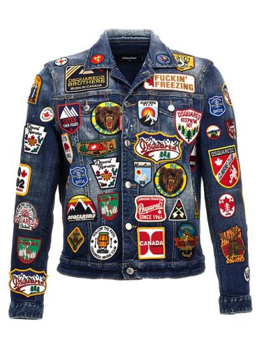 Dsquared2 Denim Patches Jacket - Dsquared2 - Modalova