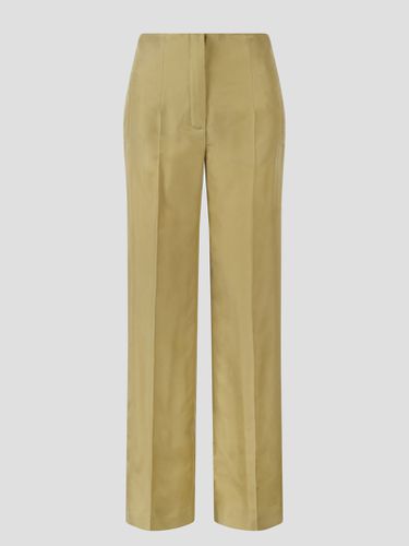 Wide Silk Habotai Trousers - Alberta Ferretti - Modalova