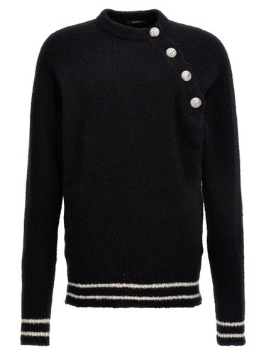 Balmain Buttoned Knit Sweater - Balmain - Modalova