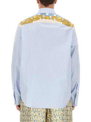Seashell Baroque Striped Shirt - Versace - Modalova