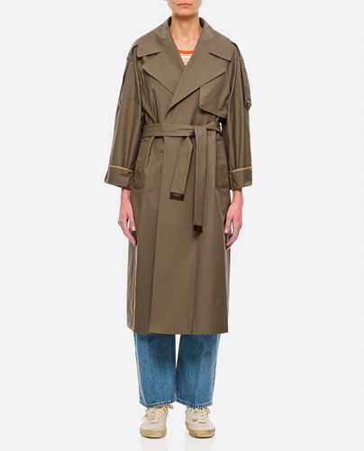 Oversized Military Green Trench Coat For Women - Max Mara The Cube - Modalova