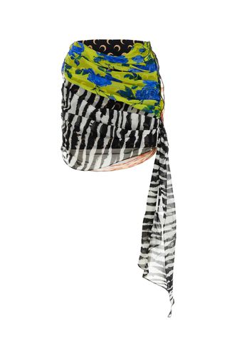 Marine Serre Printed Silk Skirt - Marine Serre - Modalova