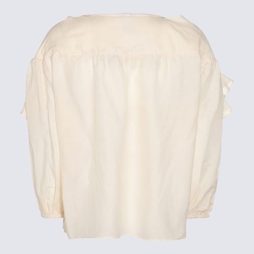 Pinko White Cotton Top - Pinko - Modalova