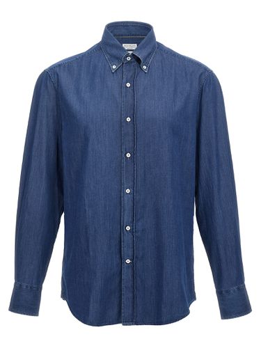 Brunello Cucinelli Chambray Shirt - Brunello Cucinelli - Modalova