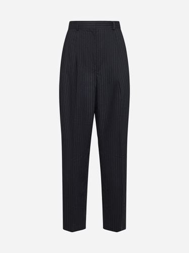 Pinstriped Wool-blend Trousers - Totême - Modalova