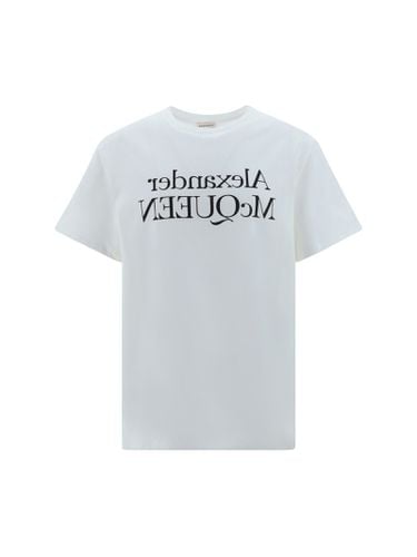 Logo Printed Crewneck T-shirt - Alexander McQueen - Modalova