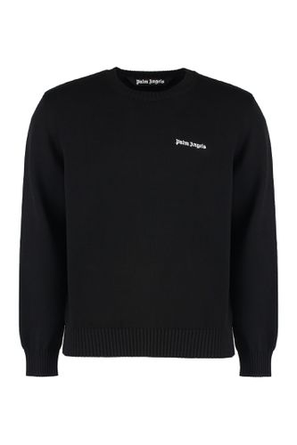 Cotton Crew-neck Sweater - Palm Angels - Modalova