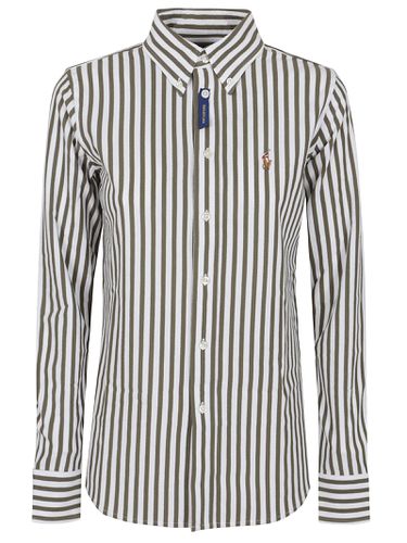 Ls Knt Ox St-long Sleeve-button Front Shirt - Polo Ralph Lauren - Modalova