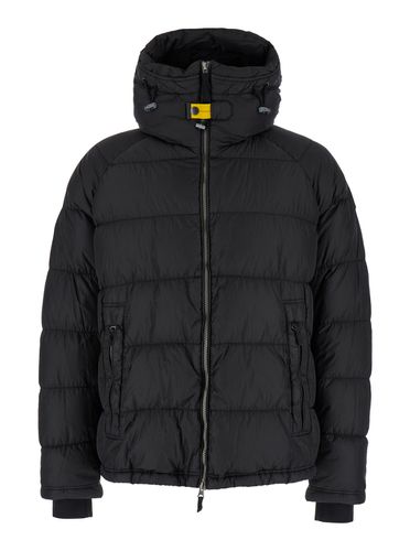 Northon Down Jacket With Hood And Logo Patch On The Sleeve In Tech Fabric Man - Parajumpers - Modalova