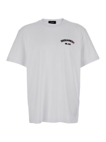 Dsquared2 White Cotton T-shirt - Dsquared2 - Modalova