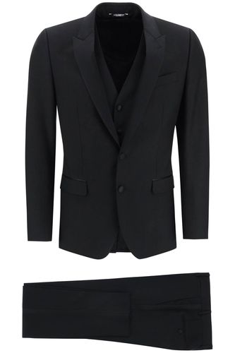 Martini Fit 3-piece Tuxedo Suit - Dolce & Gabbana - Modalova