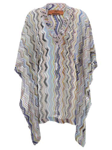 Cover-up Kaftan With Zigzag Motif In Crochet Woman - Missoni - Modalova