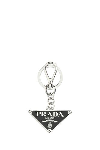 Prada Black Metal Key Ring - Prada - Modalova