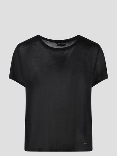 Micro-rib Silk Jersey Crewneck T-shirt - Tom Ford - Modalova