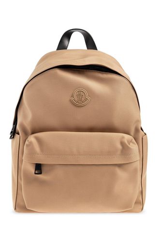 New Pierrick Logo Patch Zipped Backpack - Moncler - Modalova
