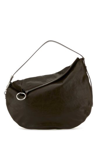 Dark Brown Leather Knight Big Shoulder Bag - Burberry - Modalova