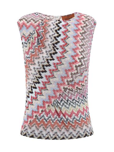 Zigzag Pattern Knitted Sleeveless Top - Missoni - Modalova