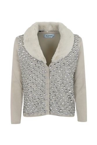 Cardigan Jacket With Jewel Embroidery - Blugirl - Modalova