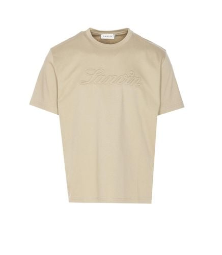 Logo Embossed Crewneck T-shirt - Lanvin - Modalova