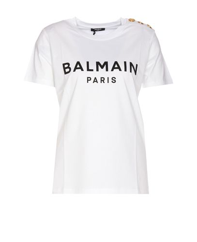 Balmain Cotton Crew-neck T-shirt - Balmain - Modalova