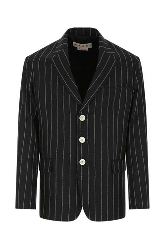 Marni Embroidered Wool Blazer - Marni - Modalova