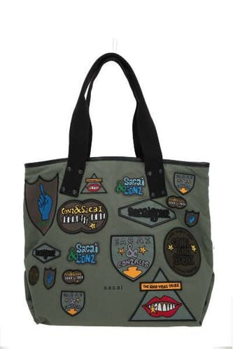 Sacai Patch Detailed Tote Bag - Sacai - Modalova