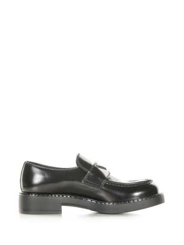 Chocolate Loafers In Brushed Leather - Prada - Modalova