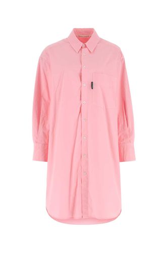 Light Pink Poplin Shirt Dress - Palm Angels - Modalova