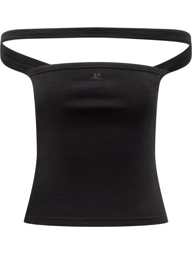 Courrèges Top With Logo - Courrèges - Modalova