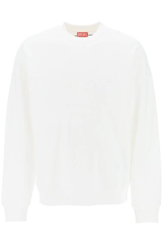 S-rob-megoval Sweatshirt With Maxi Oval-d Logo Embroidery - Diesel - Modalova