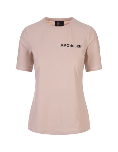 Sensitive Technical Jersey T-shirt With Logo - Moncler Grenoble - Modalova