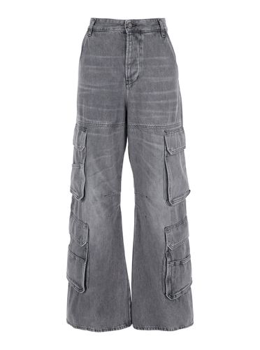 D-sire 1996 Cargo Jeans With Faded Effect In Cotton Woman - Diesel - Modalova