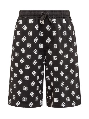 Dg Monogram Jogging Shorts - Dolce & Gabbana - Modalova